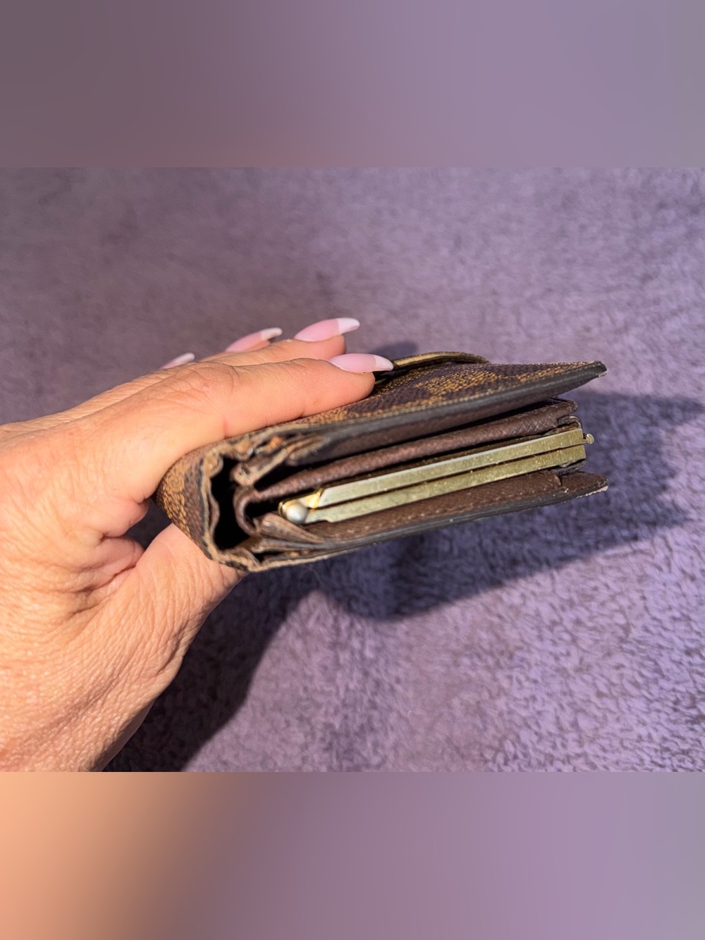 Louis Vuitton 🤎 Brown Damier Canvas Small Wallet - Picture 5 of 9